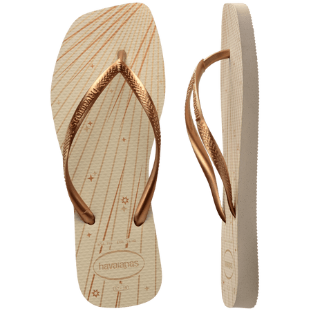 Women's Slim Square Fireworks Flip Flops