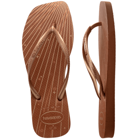 Women's Slim Square Fireworks Flip Flops