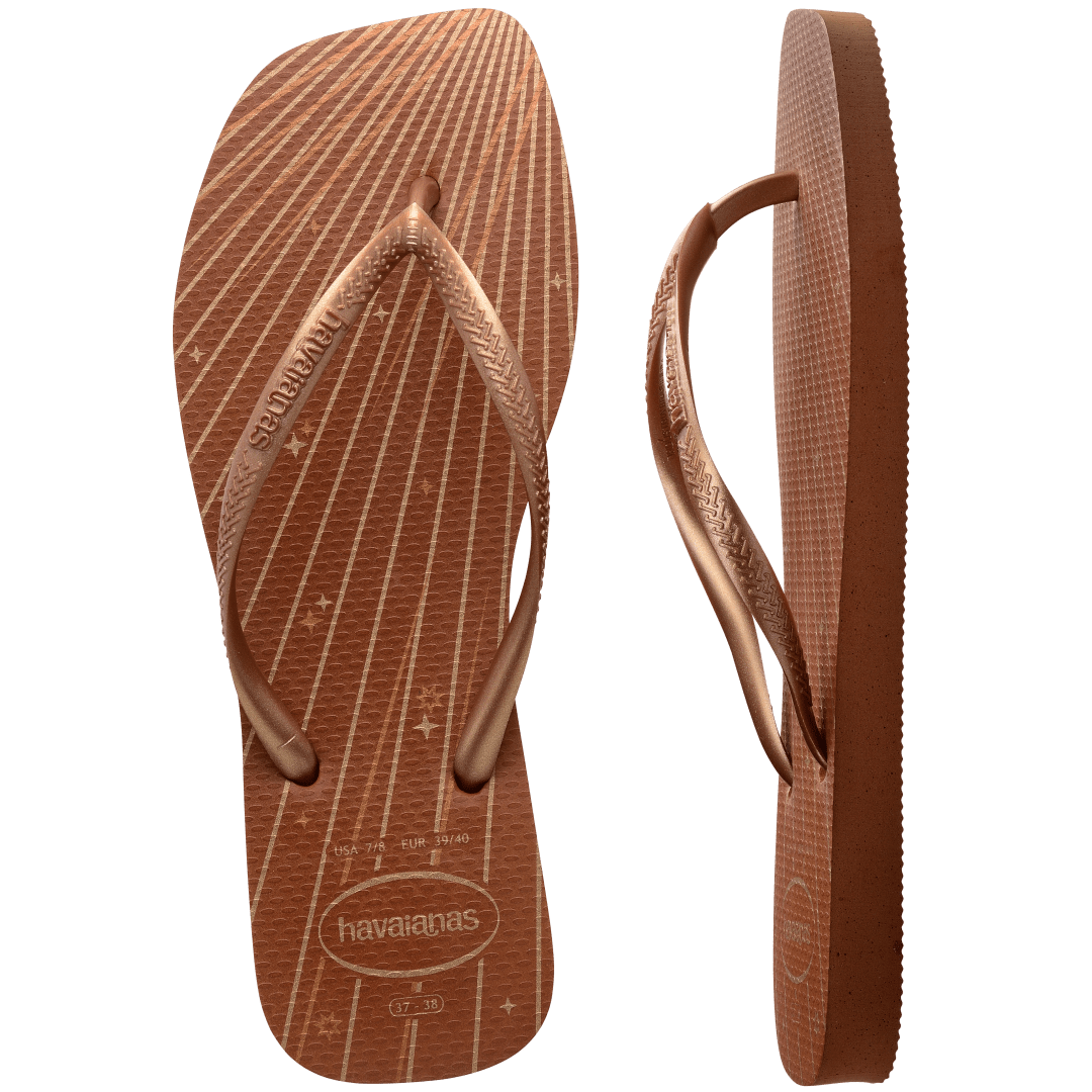 Women's Slim Square Fireworks Flip Flops