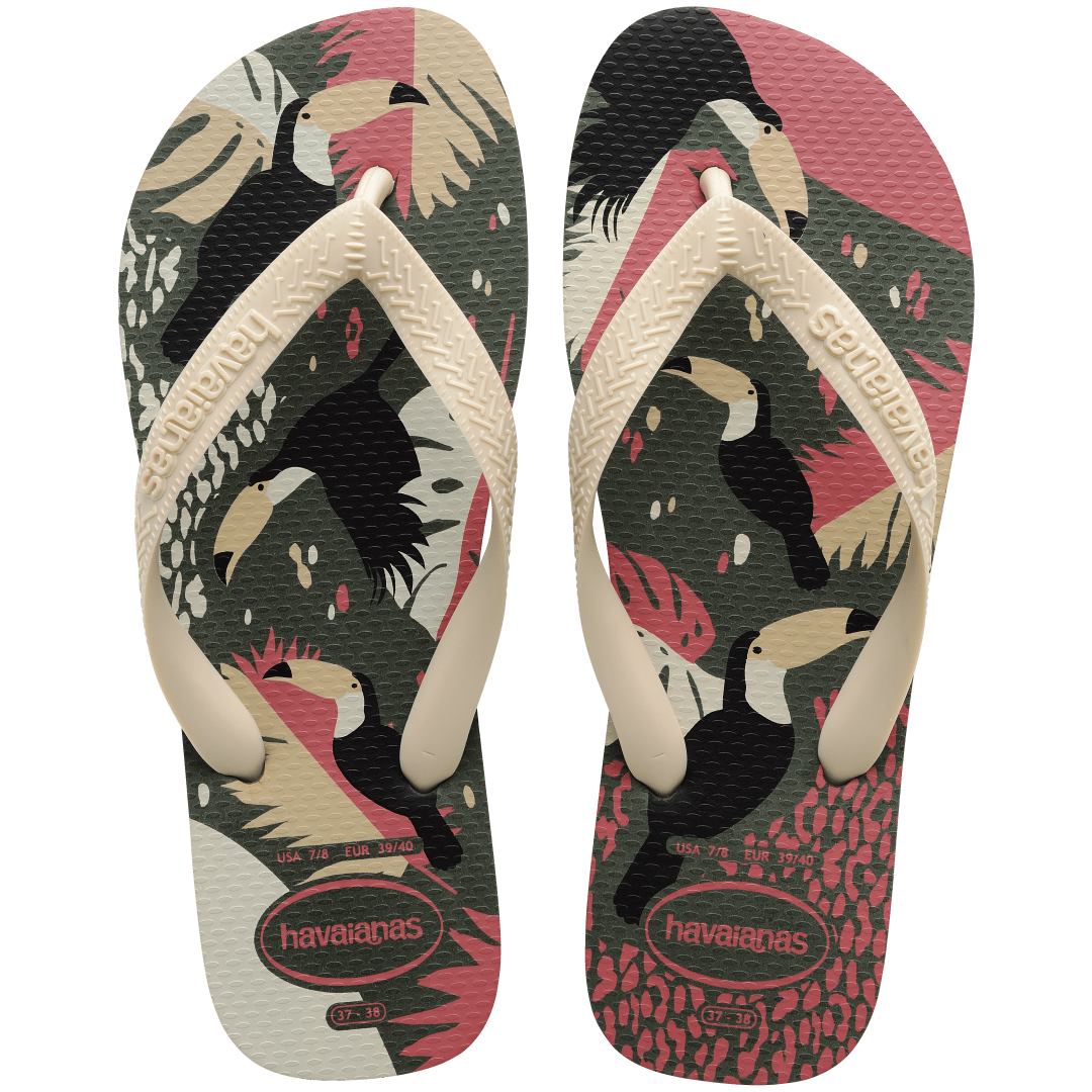 Women's Tropical Vibes Top Flip Flops