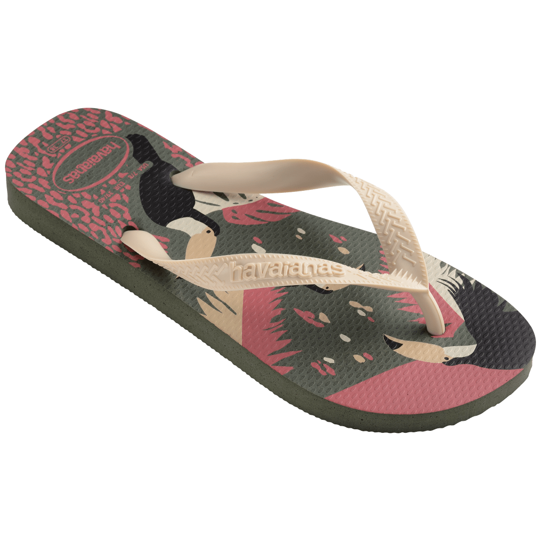 Women's Tropical Vibes Top Flip Flops