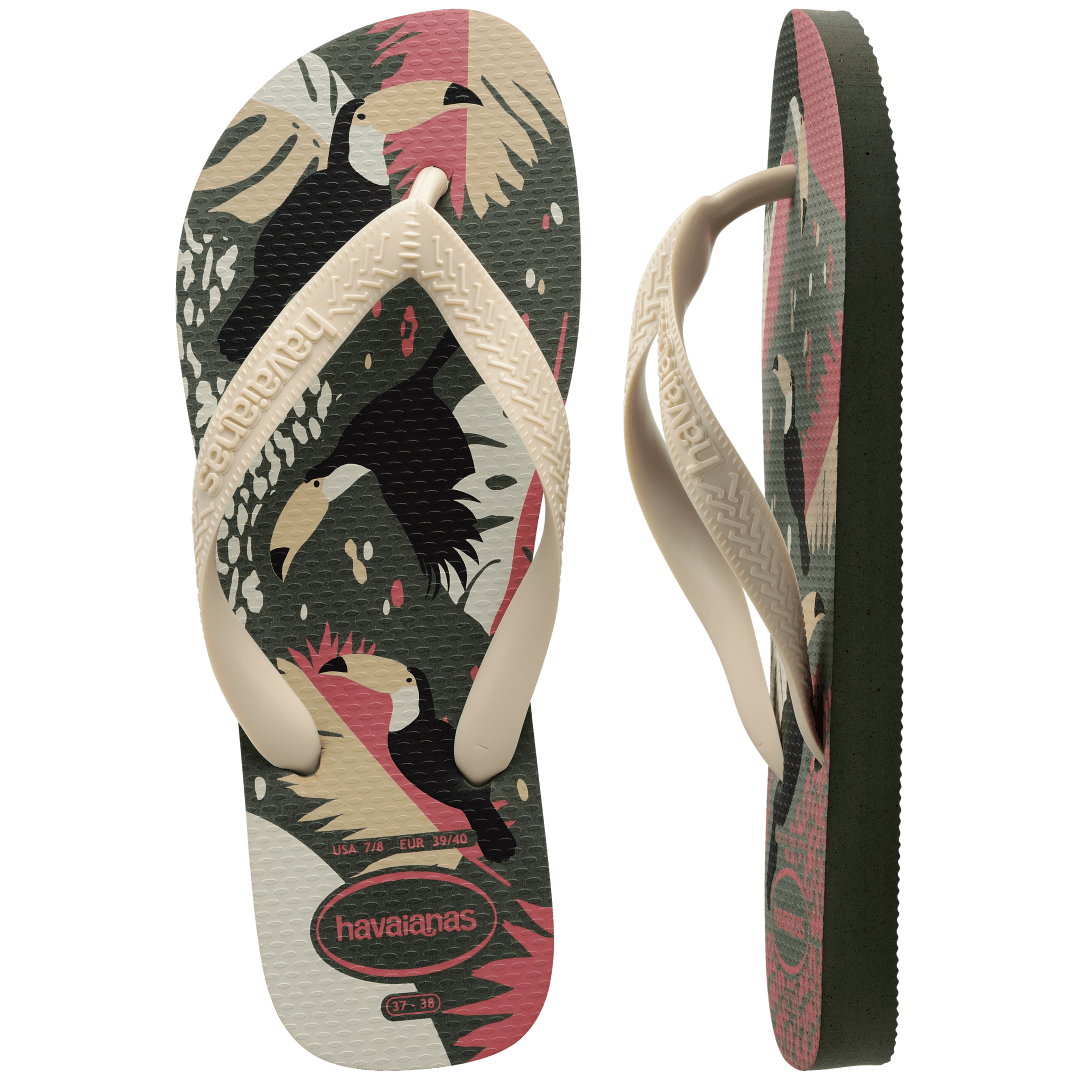 Women's Tropical Vibes Top Flip Flops