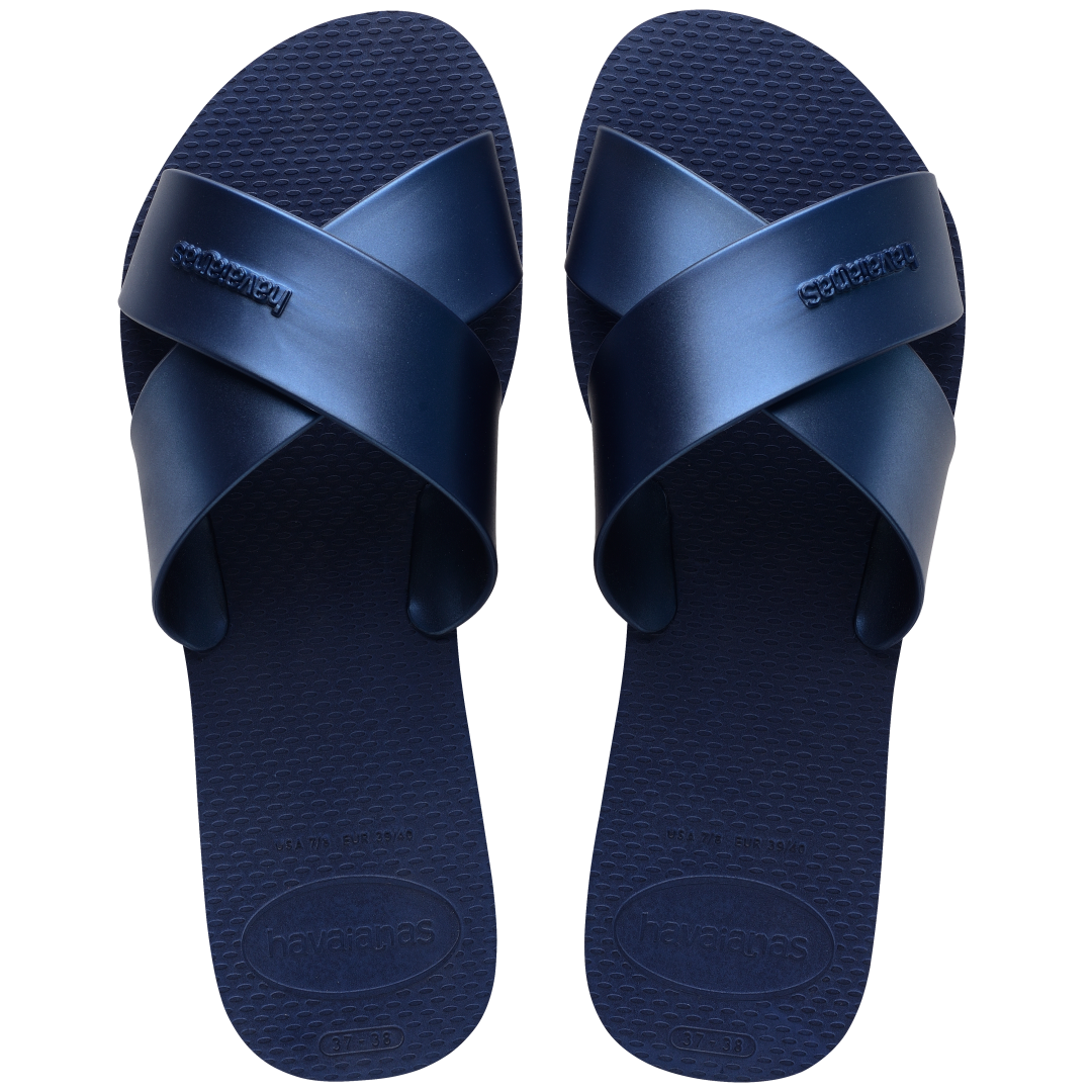 Women's Aqua Metallic Sandals Navy Blue | Havaianas