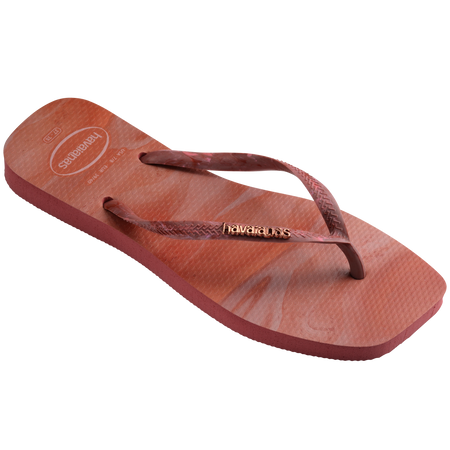 Women's Slim Square Trendy Flip Flops