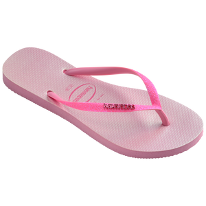 Women's Slim Glitter Iridescent Flip Flops