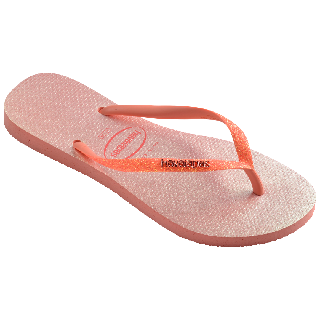 Kids' Slim Glitter Iridescent Flip Flops