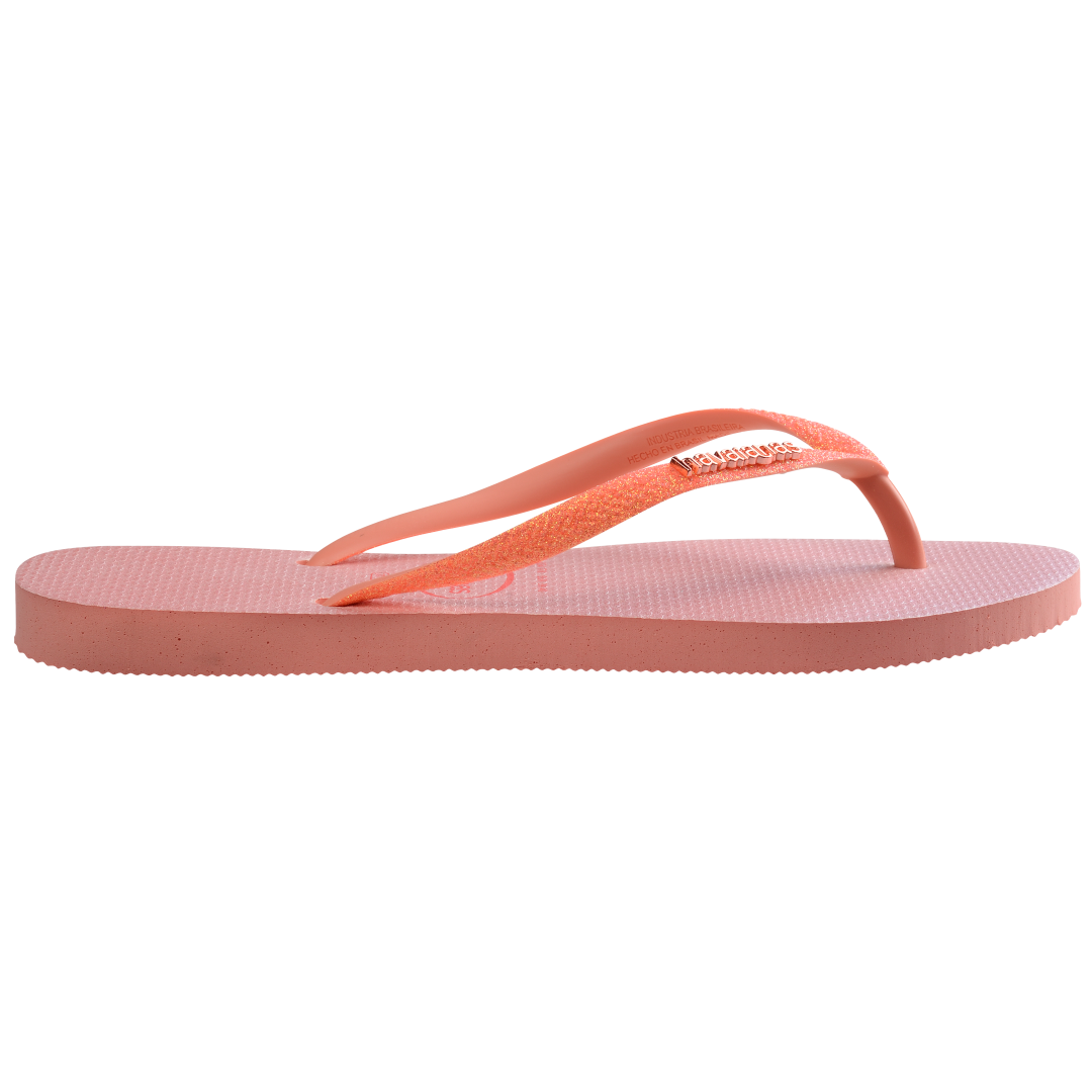 Women's Slim Glitter Iridescent Flip Flops