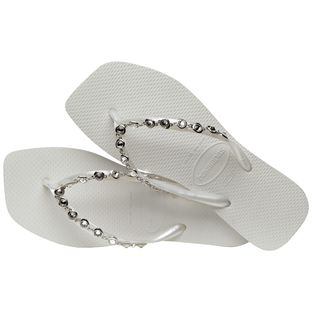 Women's Slim Square Luxury Flip Flops