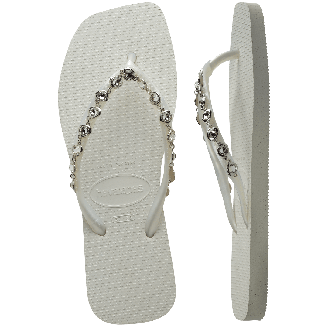 Women's Slim Square Luxury Flip Flops