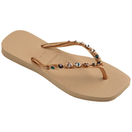 Women's Slim Square Luxury Flip Flops