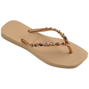 Women's Slim Square Luxury Flip Flops