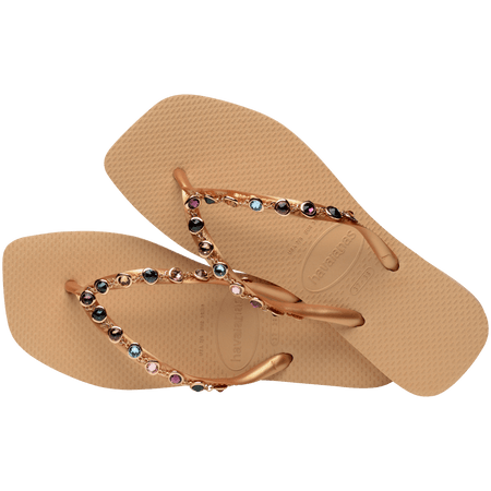 Women's Slim Square Luxury Flip Flops