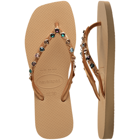 Women's Slim Square Luxury Flip Flops