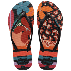 Women's Slim Patchwork Flip Flops