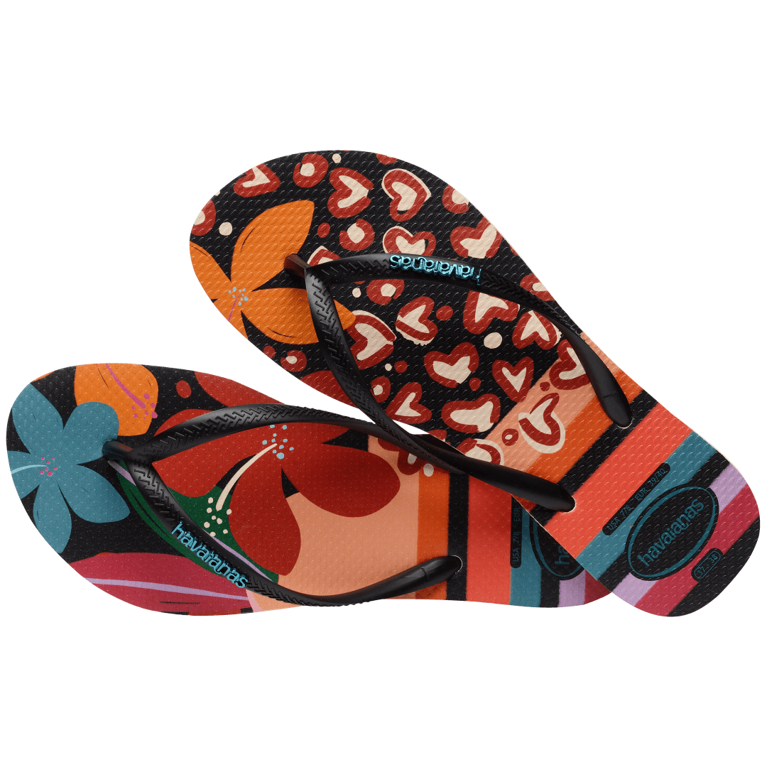 Women's Slim Patchwork Flip Flops