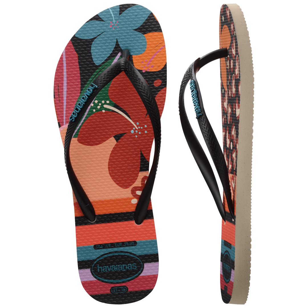 Women's Slim Patchwork Flip Flops