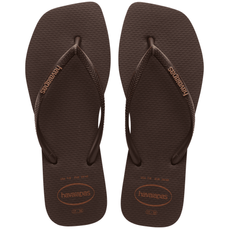 Women's Slim Square Logo Pop Up Flip Flops