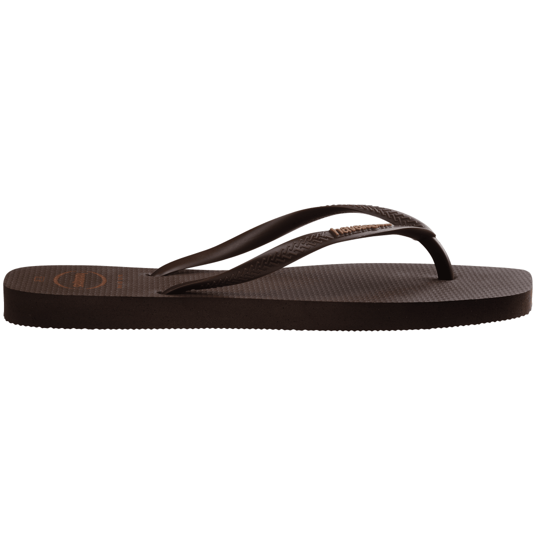 Women's Slim Square Logo Pop Up Flip Flops