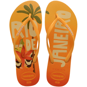 Women's Slim Brazil Postcard Flip Flops