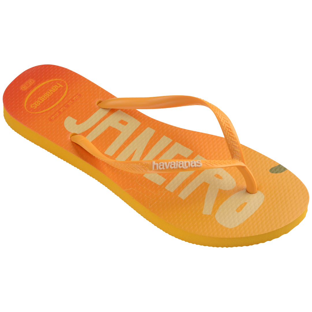 Women's Slim Brazil Postcard Flip Flops