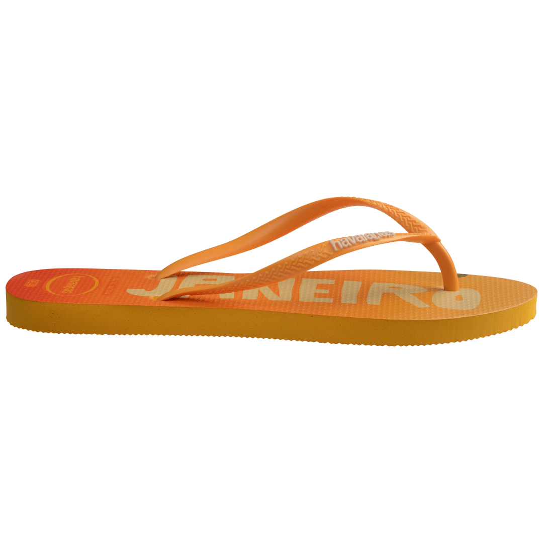 Women's Slim Brazil Postcard Flip Flops