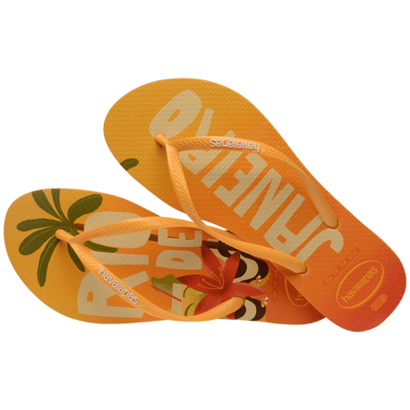 Women's Slim Brazil Postcard Flip Flops