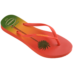 Women's Slim Brazil Postcard Flip Flops