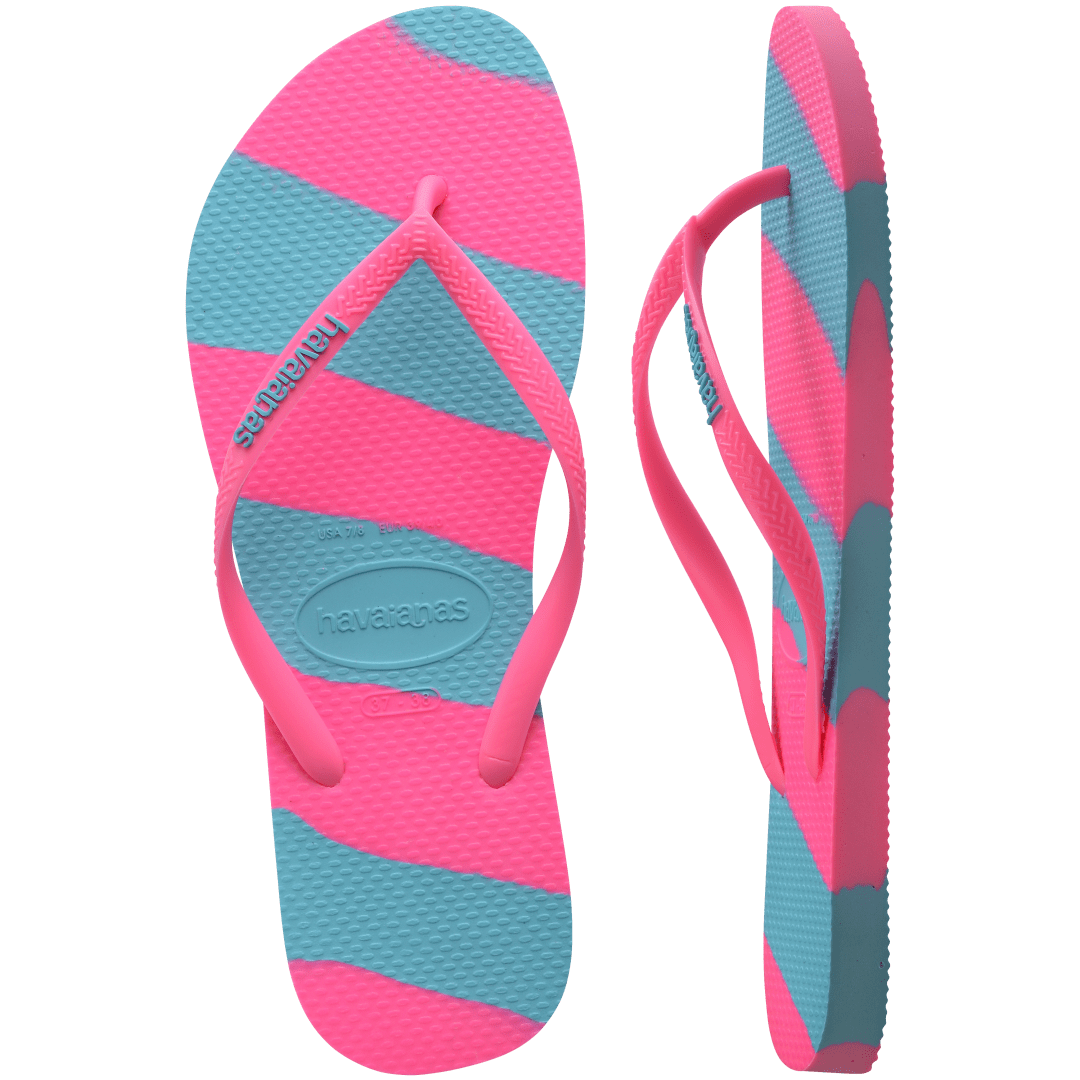 Women's Slim Color Fun Flip Flops