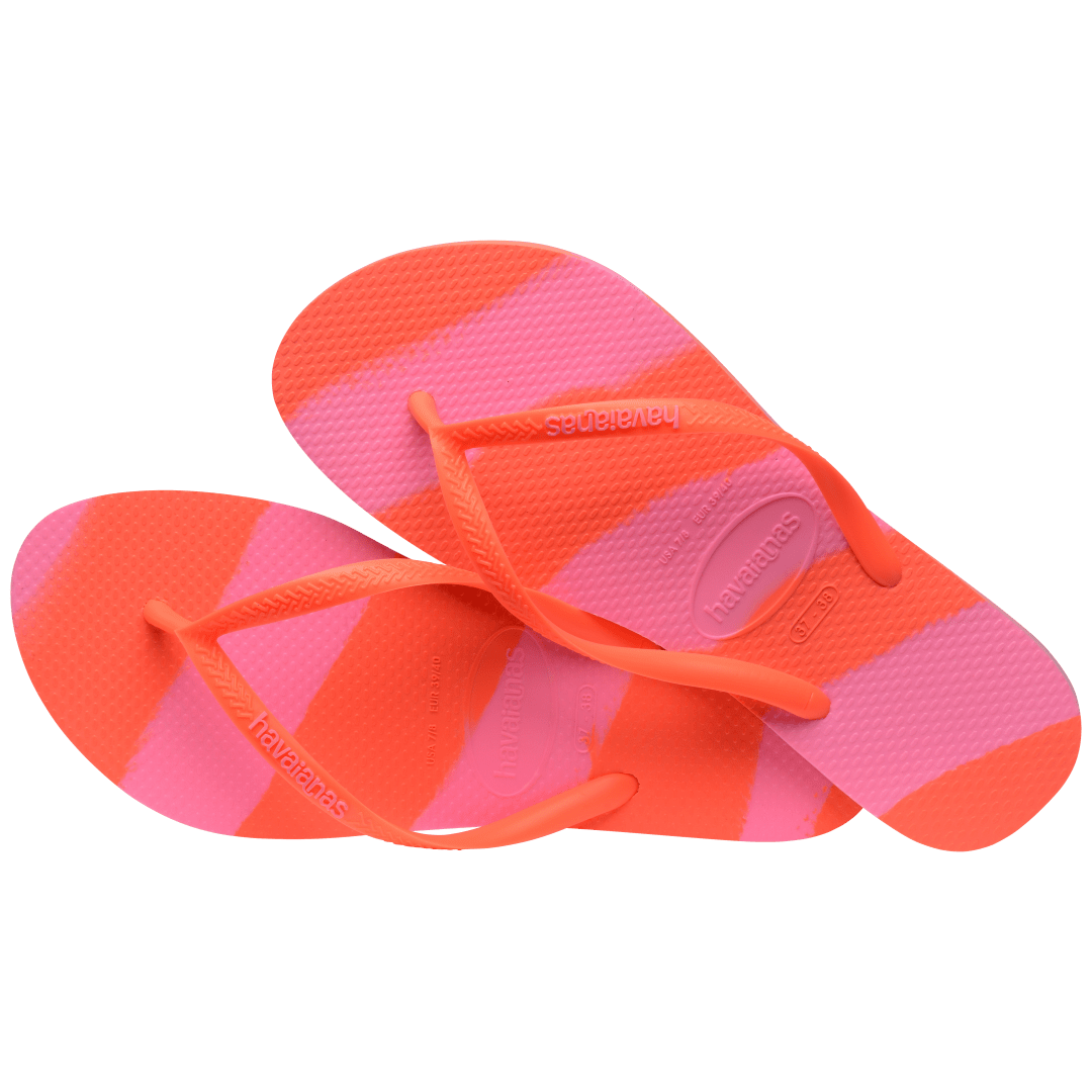 Women's Slim Color Fun Flip Flops