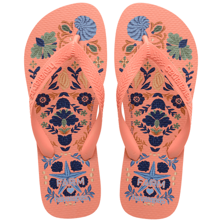 Women's FARM Rio Seashell Tapestry Top Flip Flops