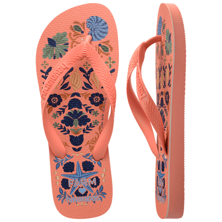 Women's FARM Rio Seashell Tapestry Top Flip Flops