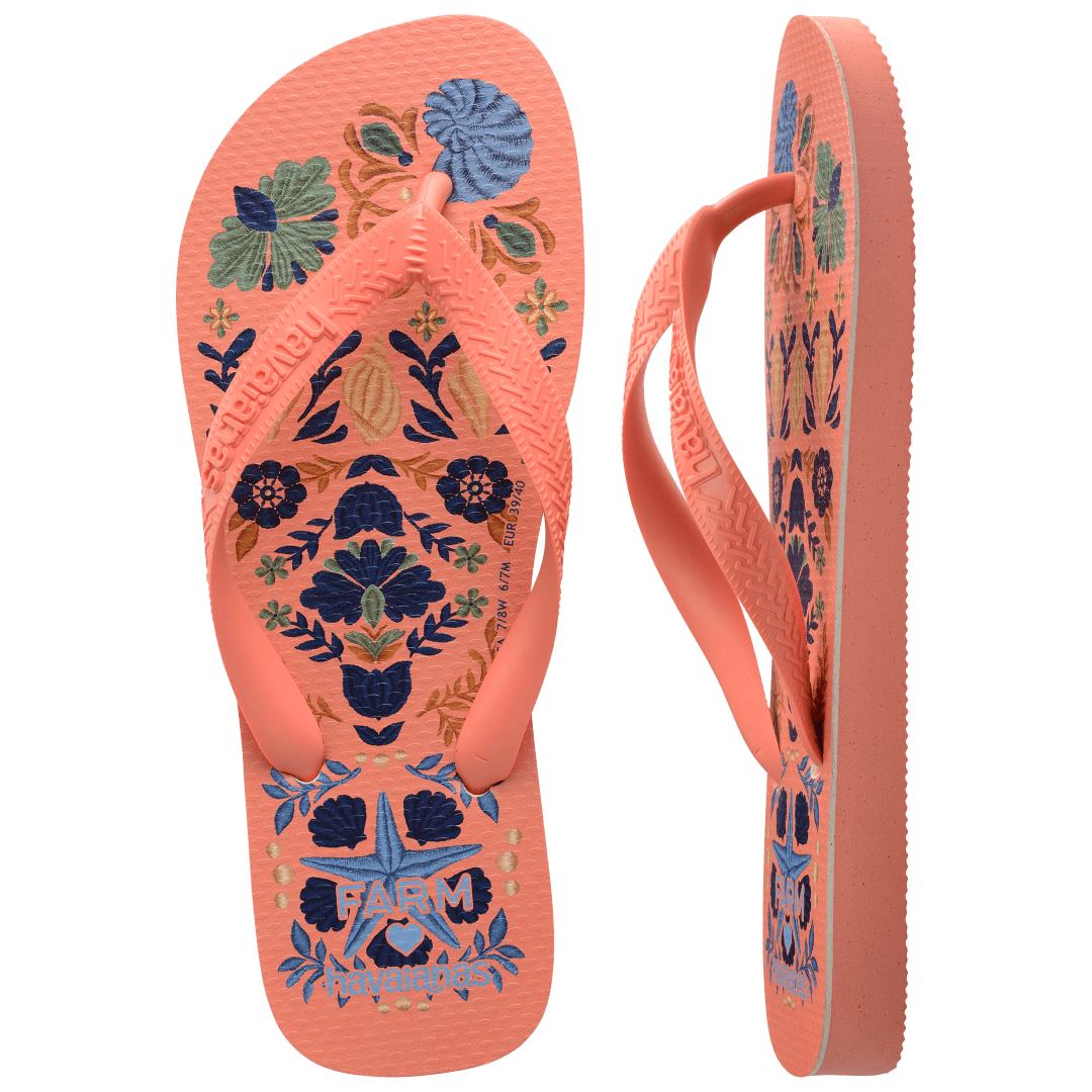 Women's FARM Rio Seashell Tapestry Top Flip Flops