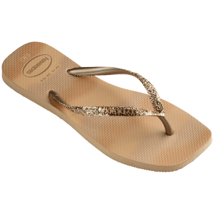 Women's Slim Square Glitter Party Flip Flops