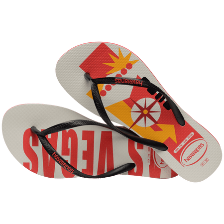 Women's Las Vegas Postcard Slim Flip Flops