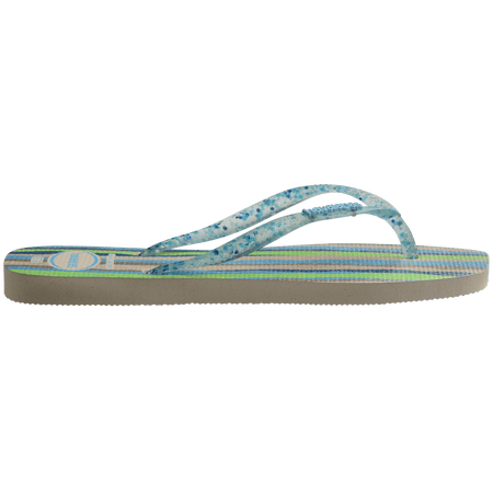 Women's Slim Square Folia Flip Flops