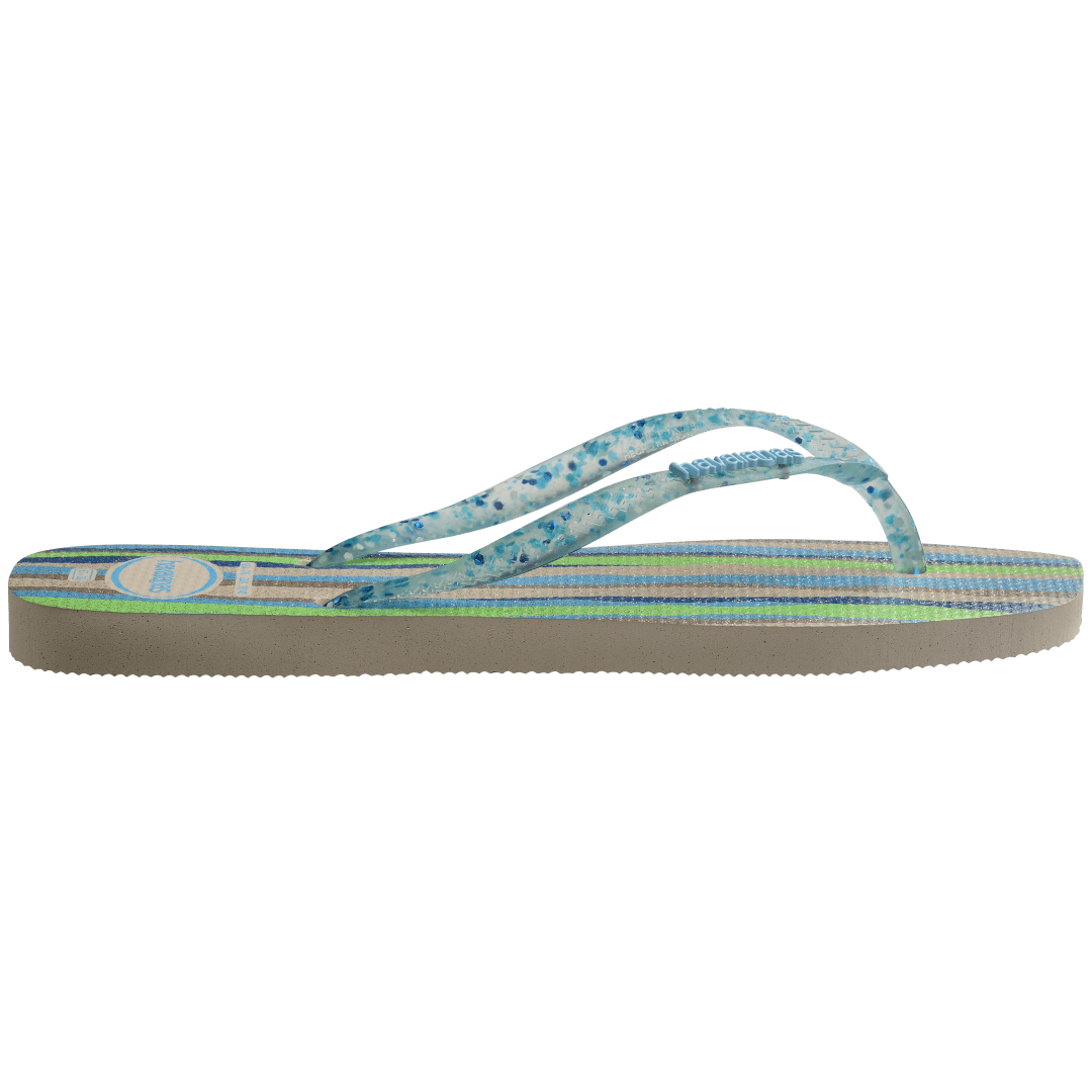 Women's Slim Square Folia Flip Flops