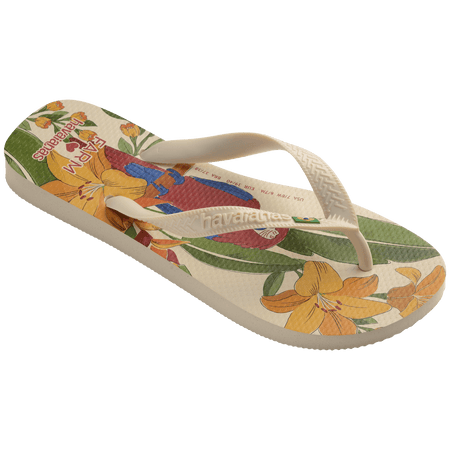 Women's FARM Rio Parrot and Floral Top Flip Flops