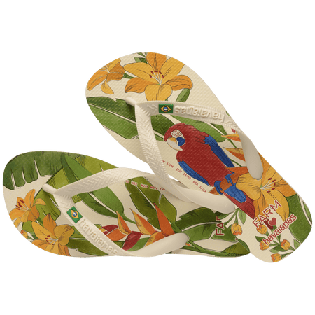 Women's FARM Rio Parrot and Floral Top Flip Flops