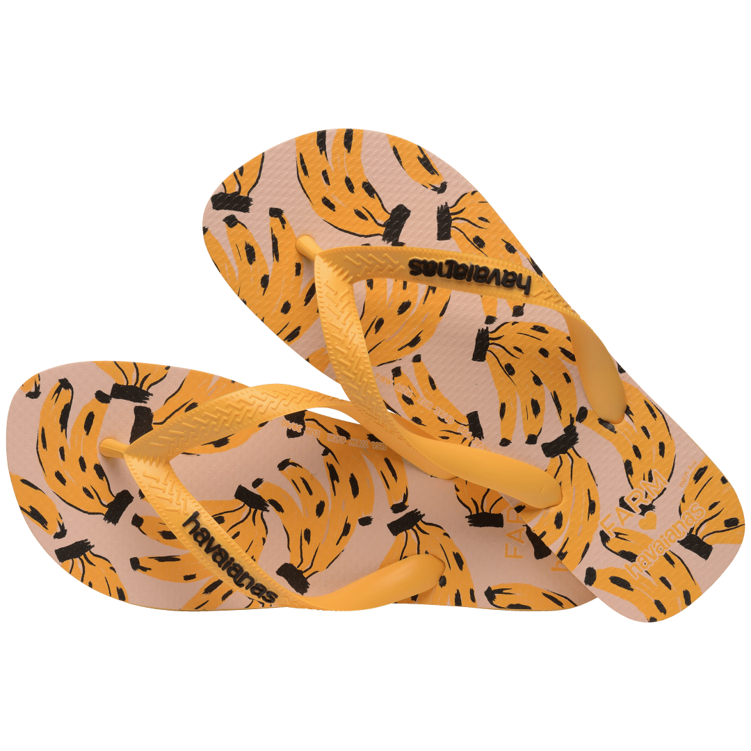 Women's FARM Rio Cheetah Bananas Top Flip Flops