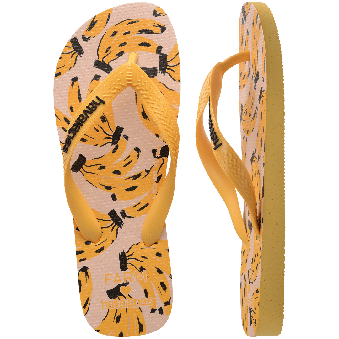 Women's FARM Rio Cheetah Bananas Top Flip Flops