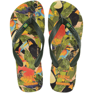 Women's FARM Rio Bird Jungle Top Flip Flops