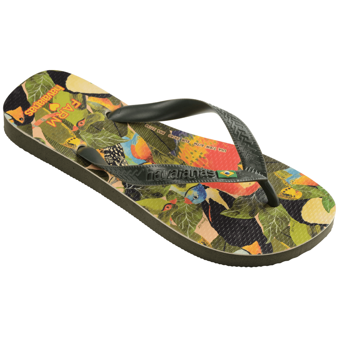 Women's FARM Rio Bird Jungle Top Flip Flops