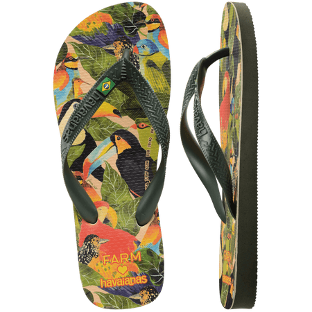 Women's FARM Rio Bird Jungle Top Flip Flops