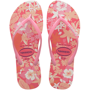 Pink Glow Ditsy Bloom Slim Flip Flops