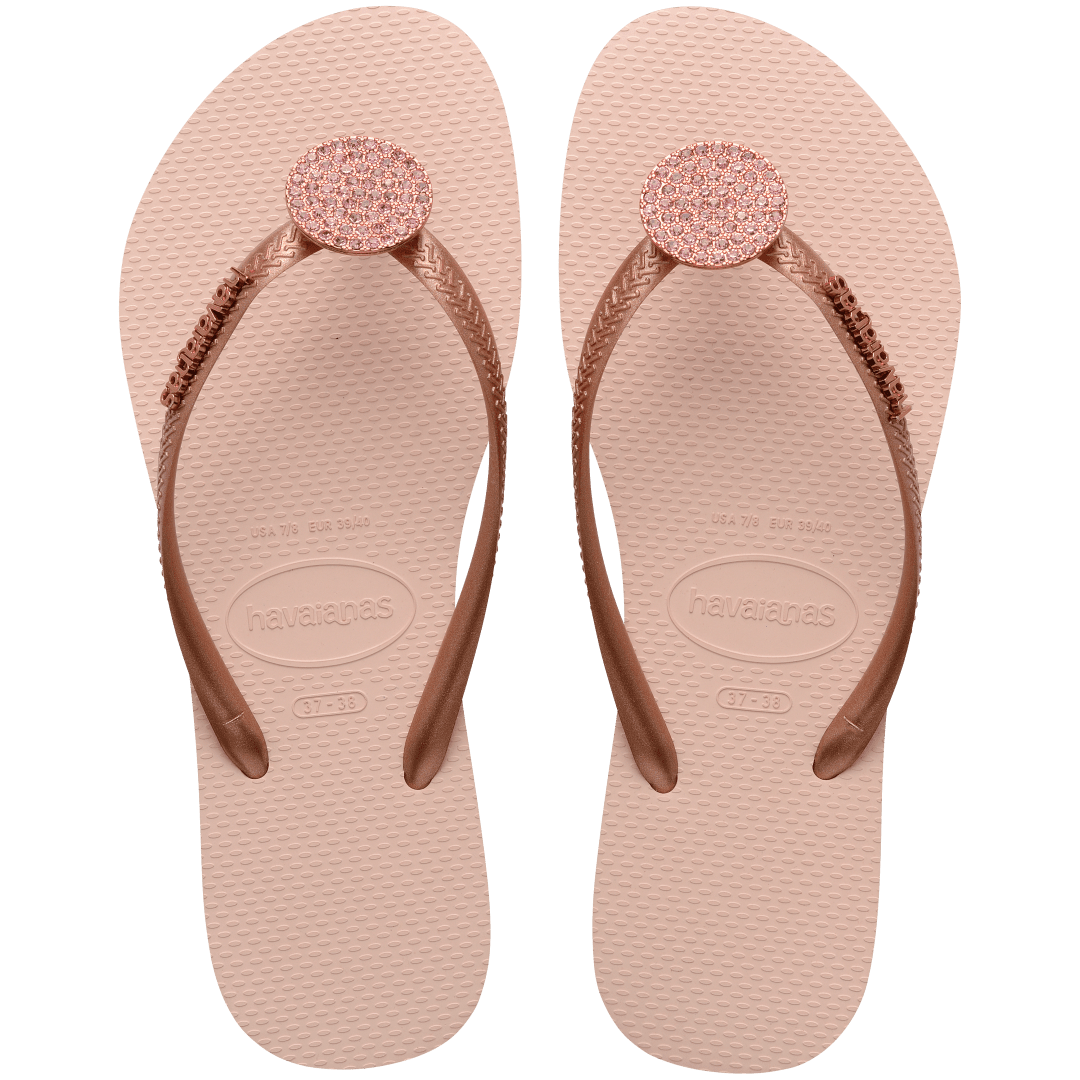 Women's Slim Crystal Glow Flip Flop