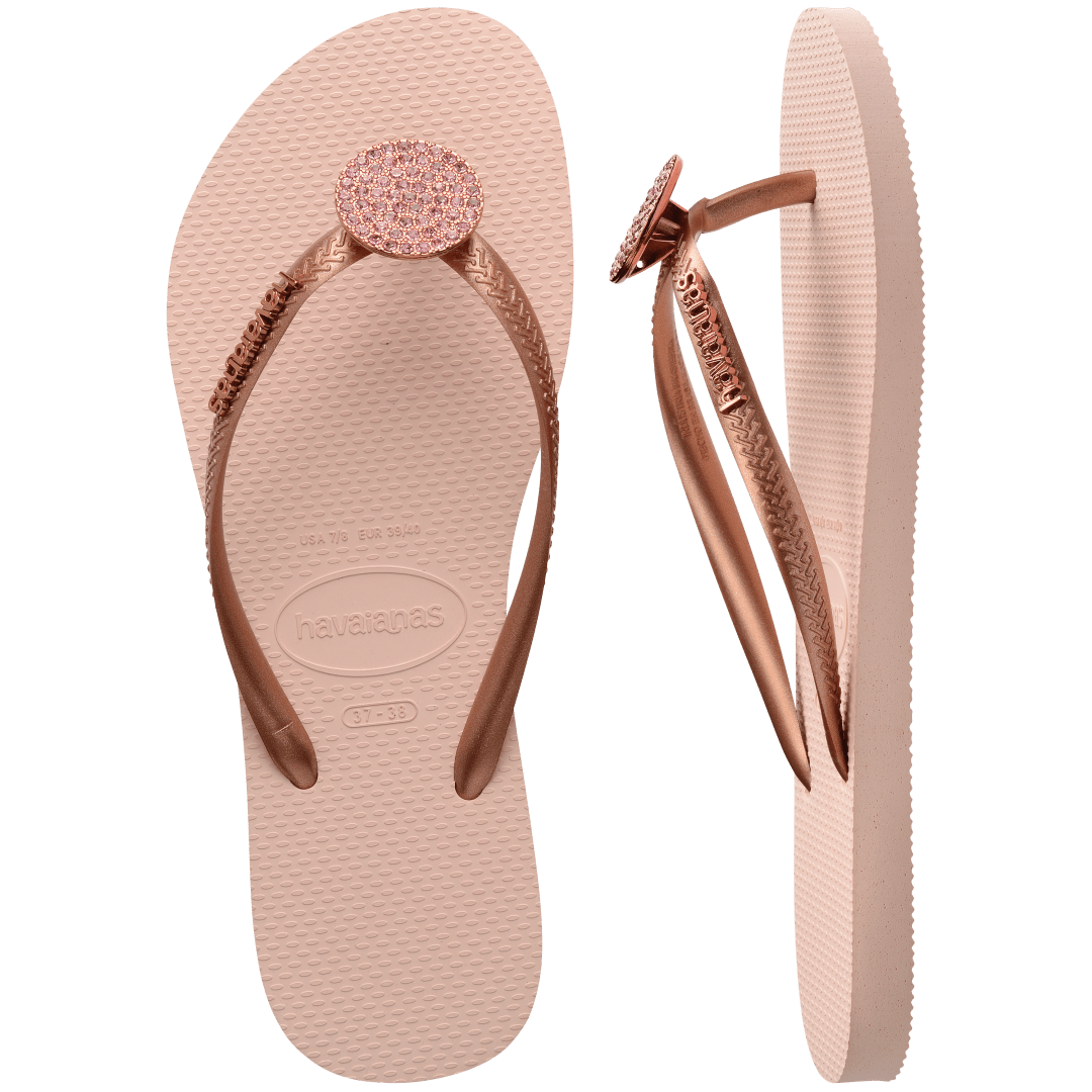 Women's Slim Crystal Glow Flip Flop