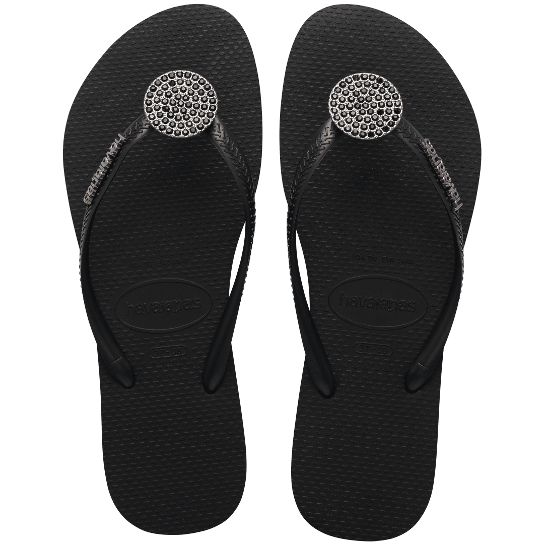 Women's Slim Crystal Glow Flip Flop