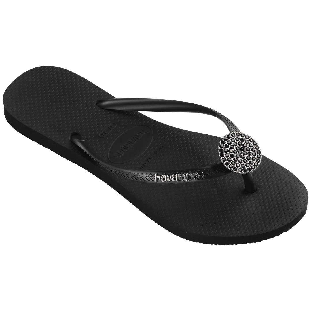 Women's Slim Crystal Glow Flip Flop