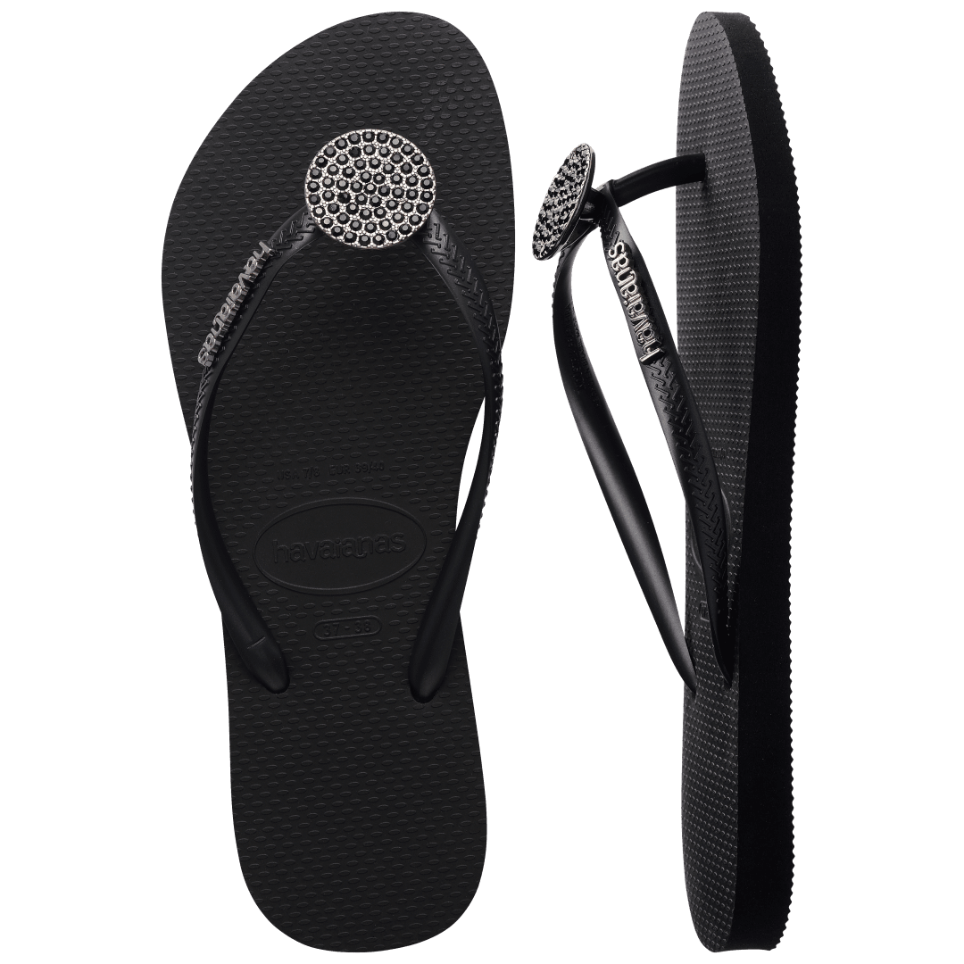 Women's Slim Crystal Glow Flip Flop