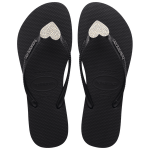 Women's Crystal Charm Slim Flip Flop